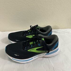 Brooks Men's Black and Green Athletic Shoes